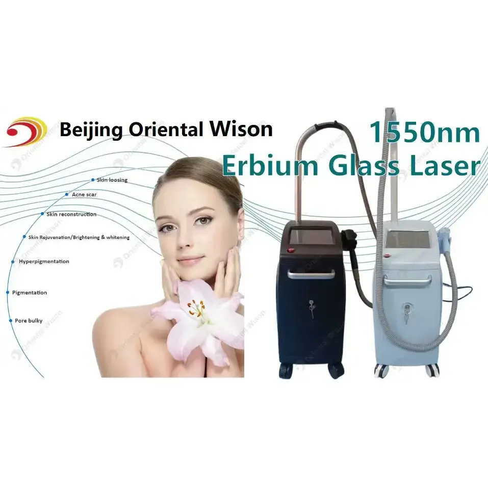1550nm Erbium Glass Laser Skin Recafacing Dispositivo