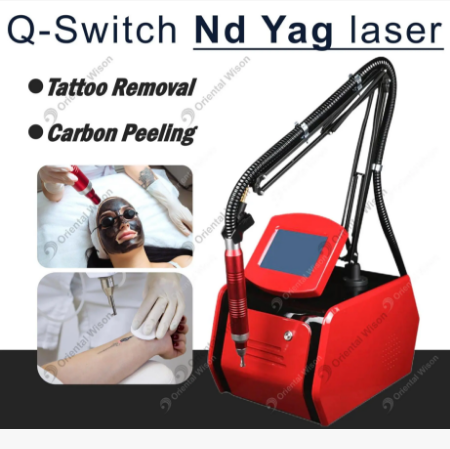 Máquina portátil da beleza da pele do laser do ND YAG do interruptor Q