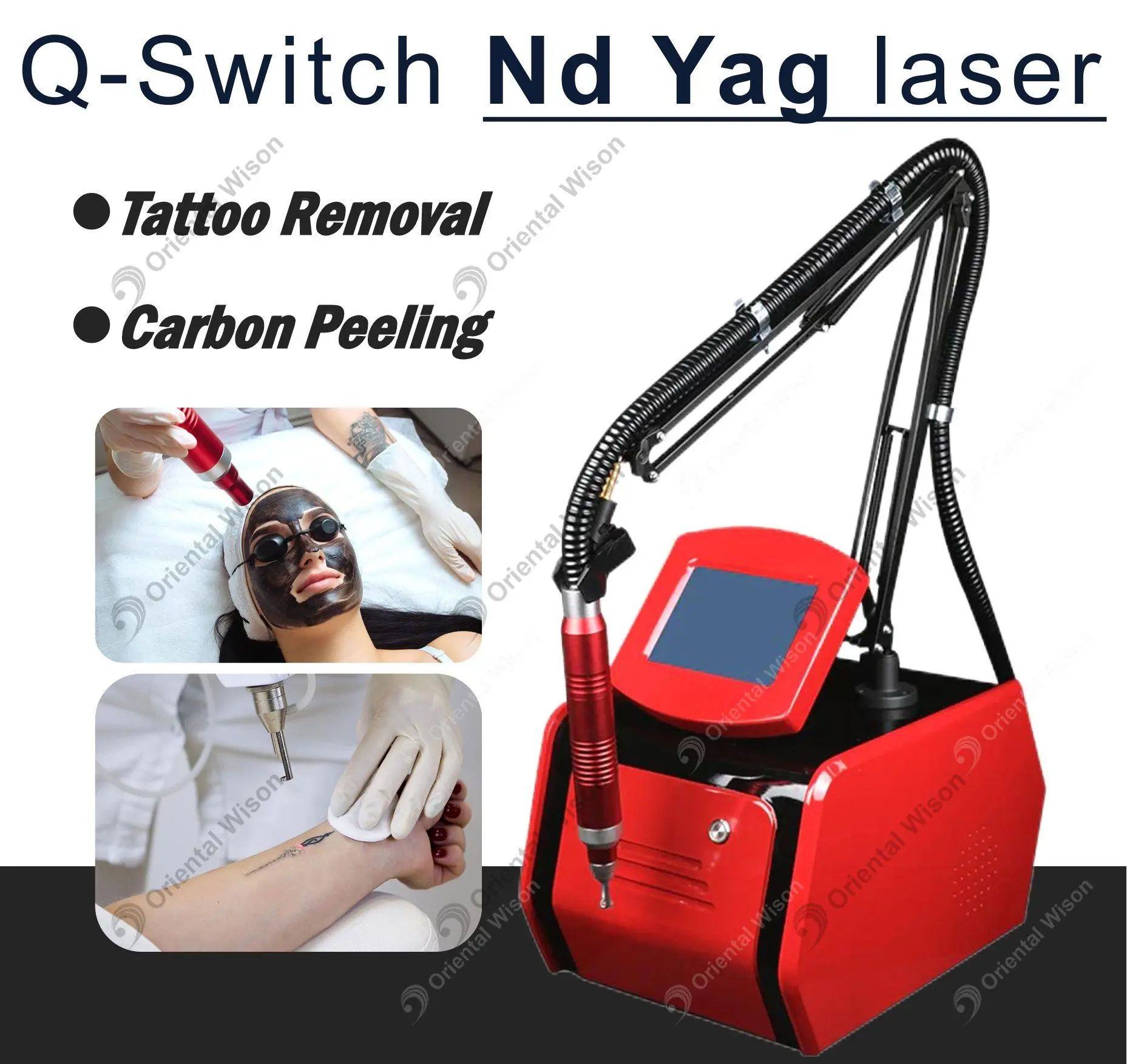 Máquina laser de mesa Q-Switch Nd Yag
